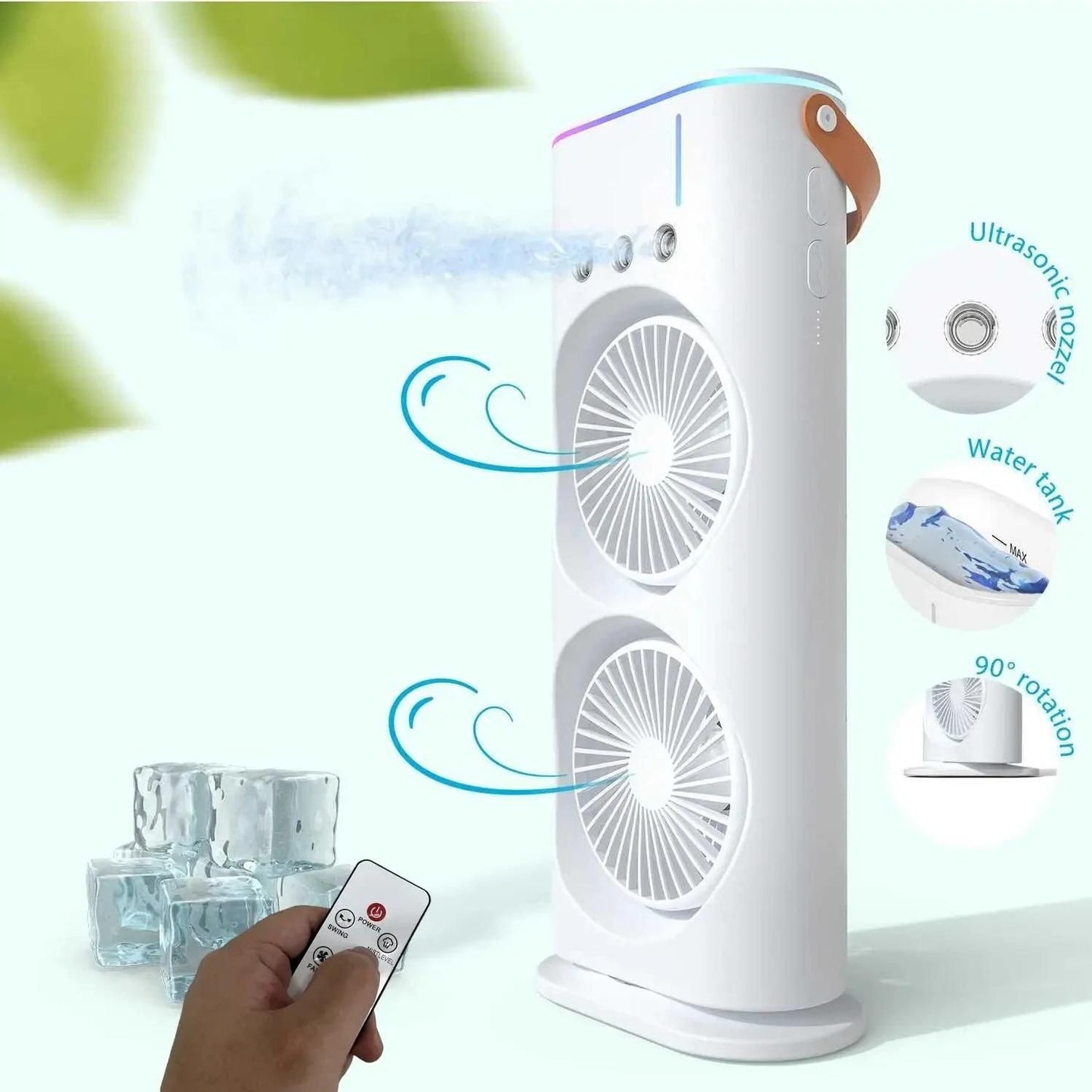 Double-Ended Spray Fan – Portable Cooling with Mist Function