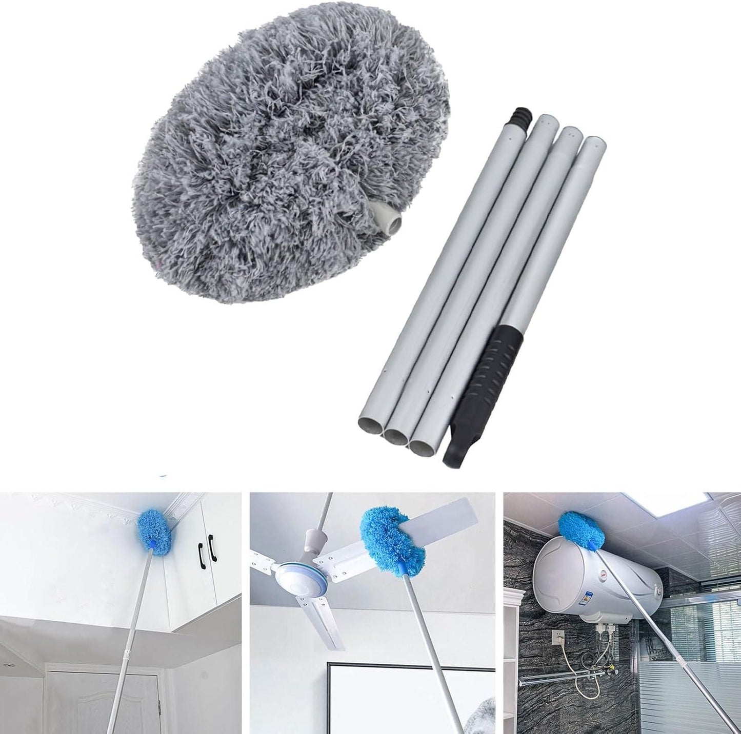 Washable Ceiling Fan Cleaner Duster – Extendable, Reusable & Easy to Use
