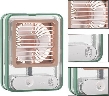 Mini USB Fan With Mist Water Spray