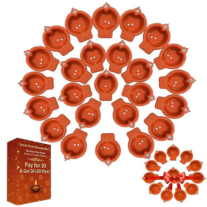 LED Light Water Sensor Diyas Plastic with, Ambient Lights, (Pack of 6/12/18/24)