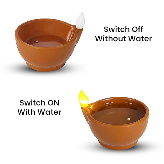 LED Light Water Sensor Diyas Plastic with, Ambient Lights, (Pack of 6/12/18/24)